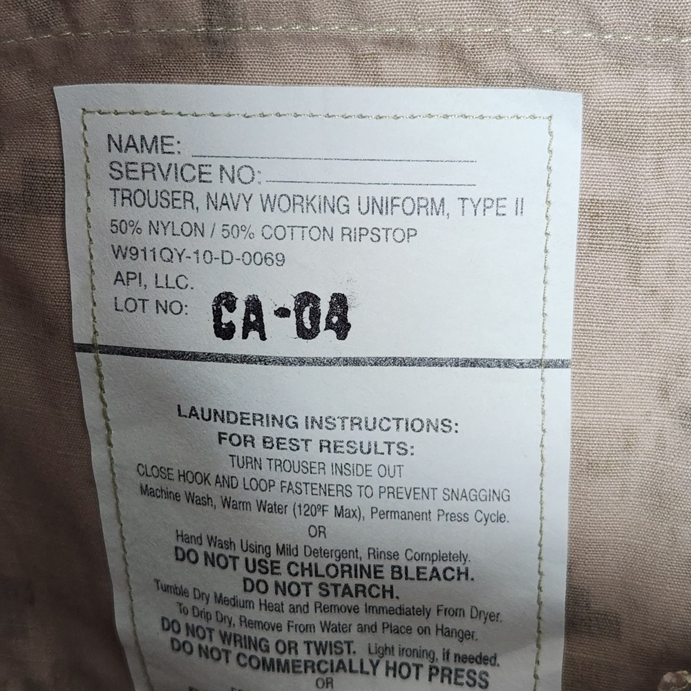 Military Pants Medium Long NWU Type II Desert Marpat Navy NSW SEAL DEVGRU - Picture 7 of 12